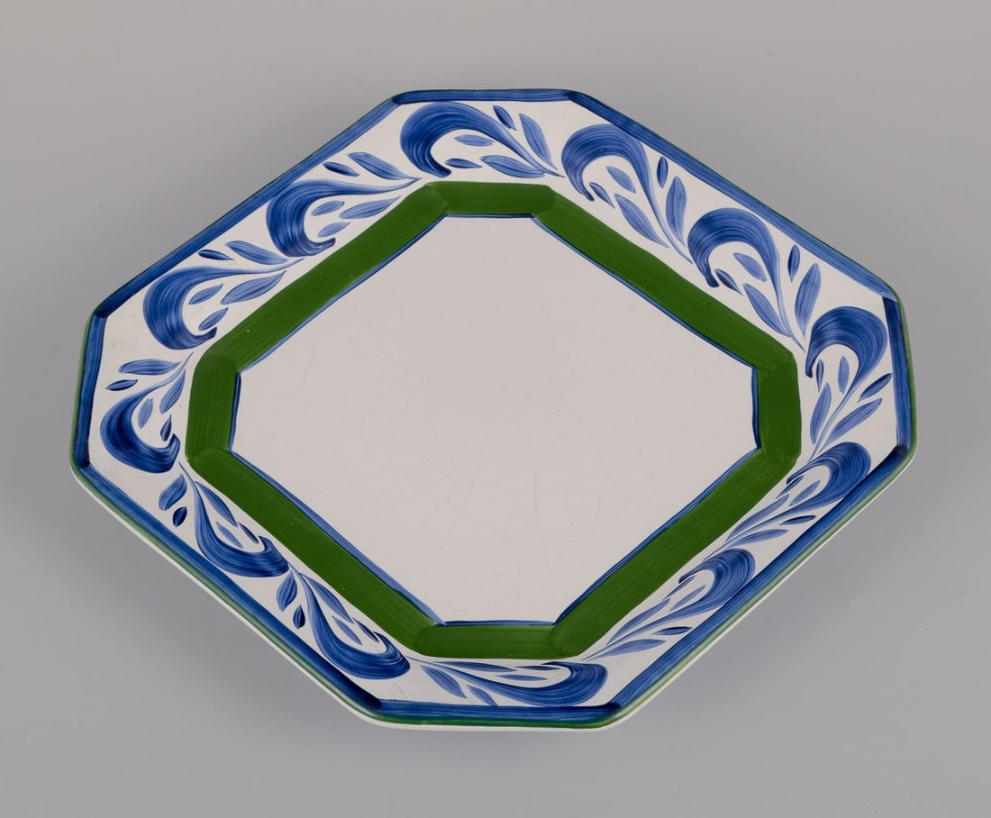 Herend, Hungary. Four square ceramic plates. Approx. 1980s. - 4
