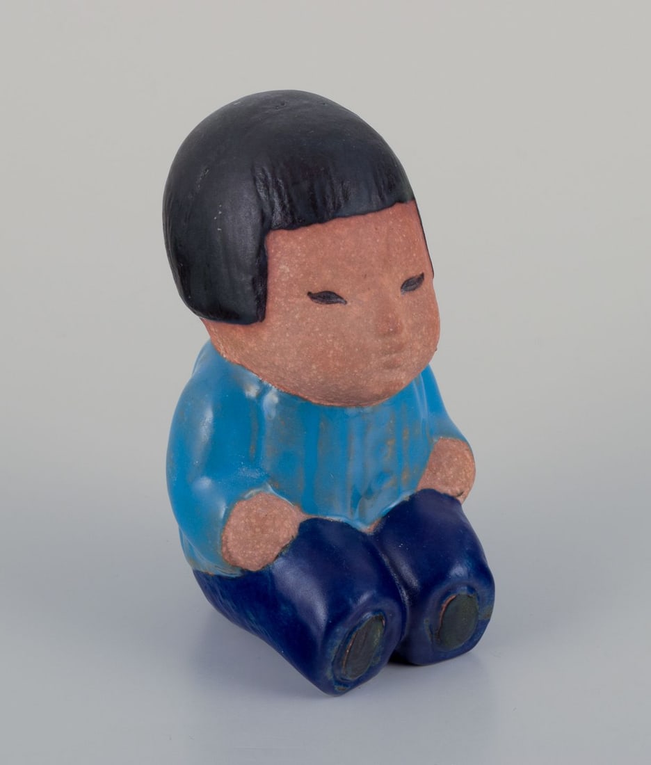 Lisa Larson for Gustavsberg. "Mei" ceramic figurine from "Children of the World" series. 1970s. (1 of 7)