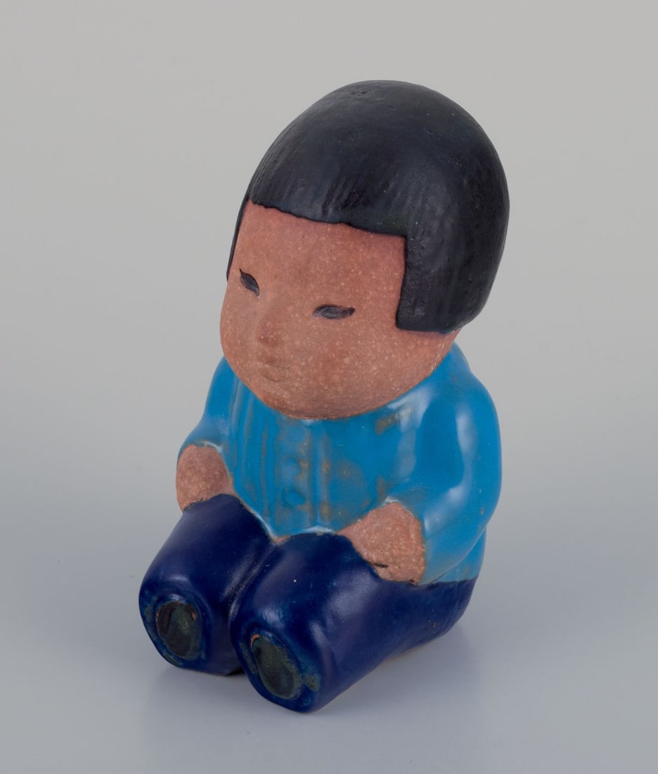 Lisa Larson for Gustavsberg. "Mei" ceramic figurine from "Children of the World" series. 1970s. - 2