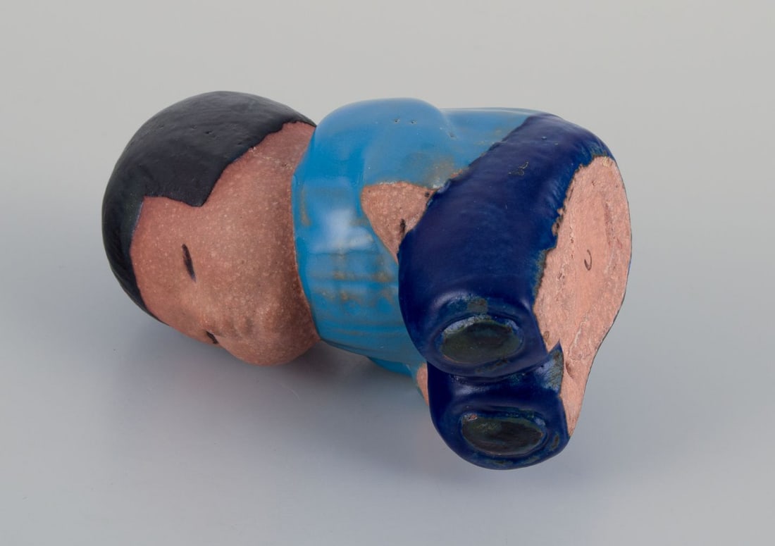 Lisa Larson for Gustavsberg. "Mei" ceramic figurine from "Children of the World" series. 1970s. - 6