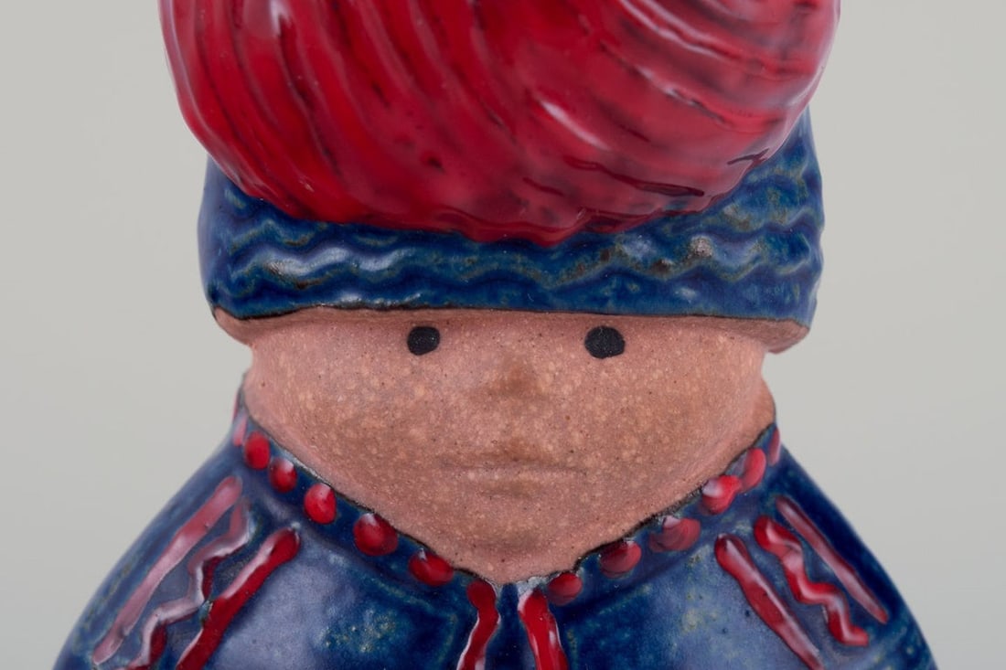 Lisa Larson for Gustavsberg. Stoneware figurine from the "Children of the World" series. "Nils" - 5