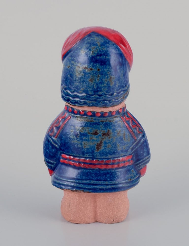 Lisa Larson for Gustavsberg. Stoneware figurine from the "Children of the World" series. "Nils" - 6