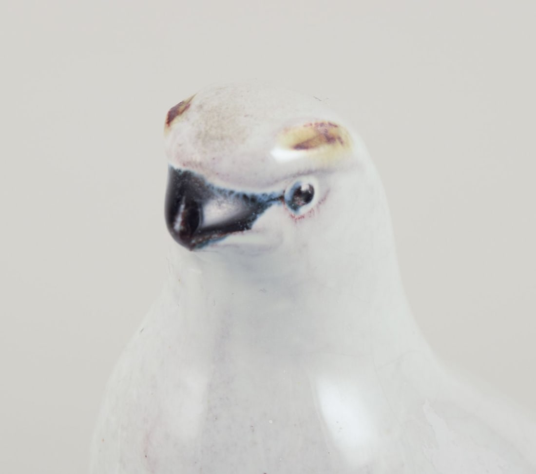 Gudmundur Einarsson. Unique ceramic figurine of a grouse with a young. Ca. 1960s - 4
