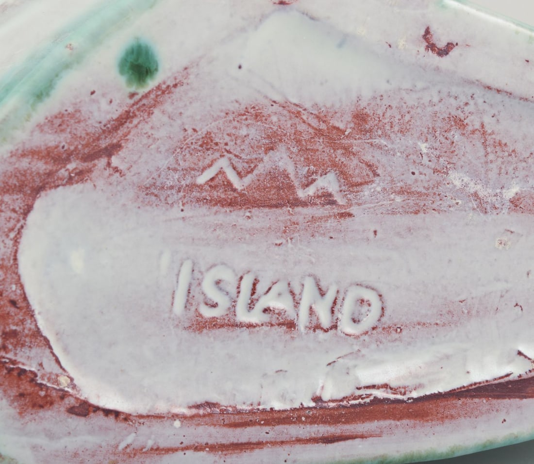 Gudmundur Einarsson. Unique ceramic figurine of a grouse with a young. Ca. 1960s - 8