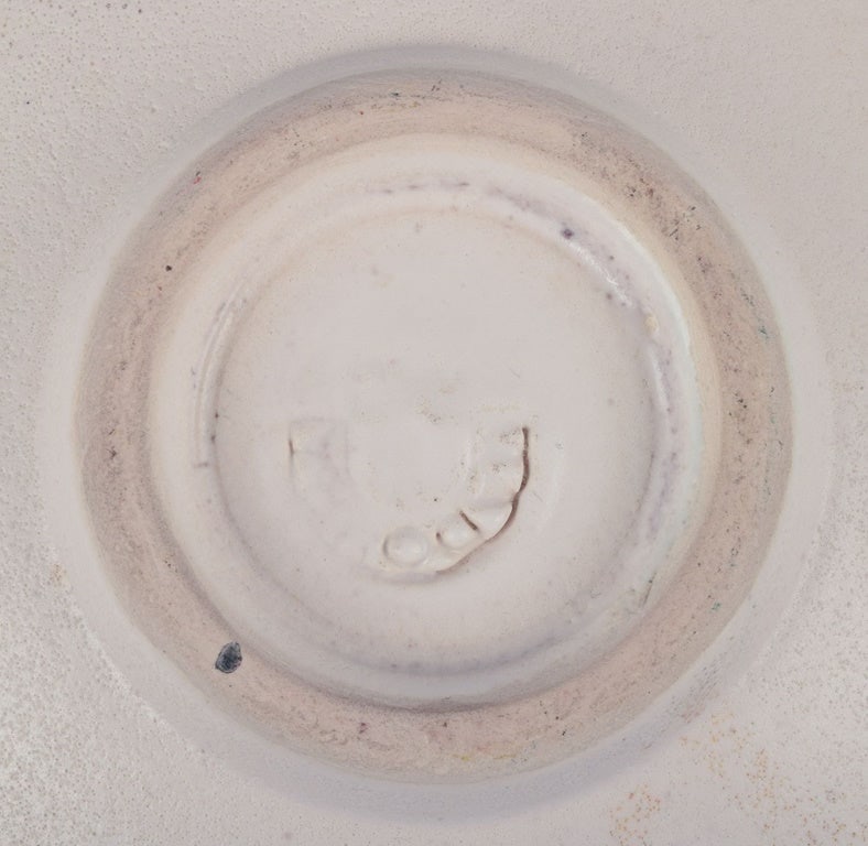 Suzanne Ramié for Atelier Madoura, France. Ceramic square bowl. Mid-20th C. - 7