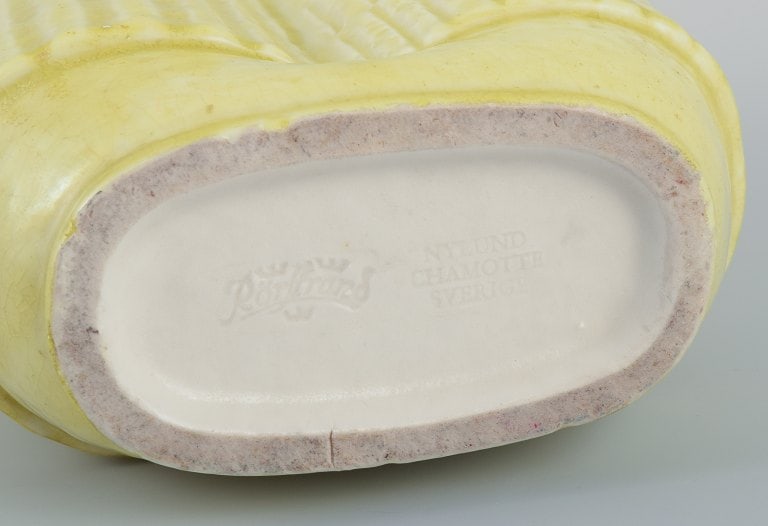 Gunnar Nylund for Rörstrand, Sweden. Two-part ceramic vase in chamotte clay. - 7