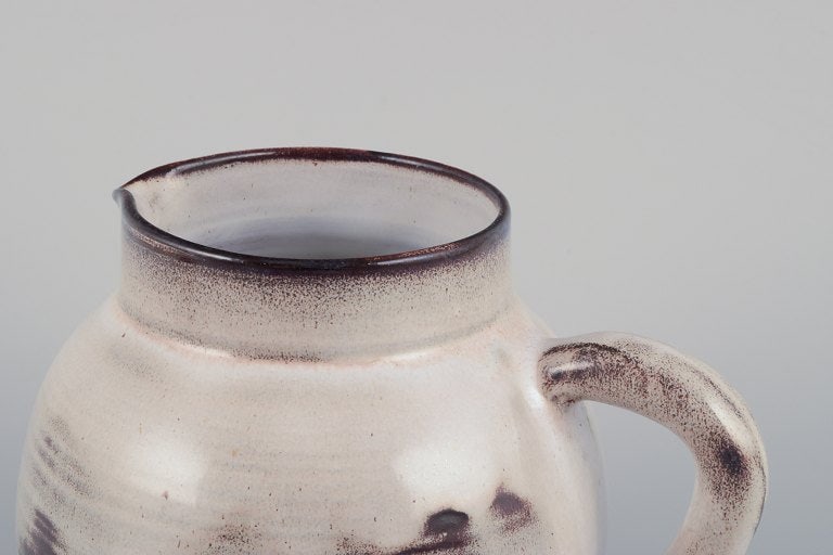 Gerard Hofmann (1917-1965), French ceramicist, own workshop. Large teapot in unique ceramics. - 4