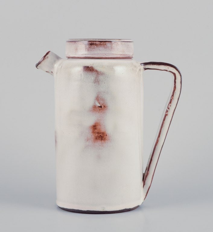 Gerard Hofmann (1917-1965), French ceramicist, own workshop. Coffee pot in unique ceramics. - 2