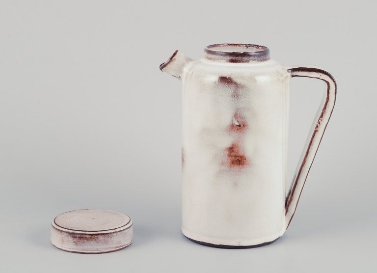 Gerard Hofmann (1917-1965), French ceramicist, own workshop. Coffee pot in unique ceramics. - 4