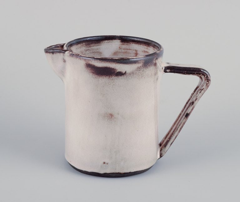 Gerard Hofmann (1917-1965), French ceramicist, own workshop. Two unique ceramic pieces: a pitcher - 5
