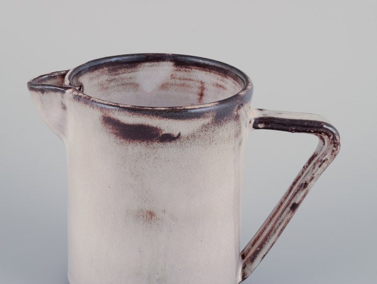 Gerard Hofmann (1917-1965), French ceramicist, own workshop. Two unique ceramic pieces: a pitcher - 6