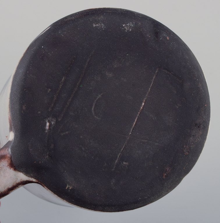 Gerard Hofmann (1917-1965), French ceramicist, own workshop. Two unique ceramic pieces: a pitcher - 9