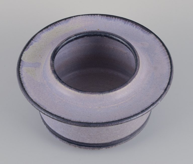 Carl Cunningham-Cole (1942-2015), British ceramicist, own workshop. Large unique ceramic bowl. Light - 4