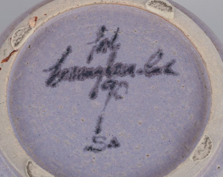 Carl Cunningham-Cole (1942-2015), British ceramicist, own workshop. Large unique ceramic bowl. Light - 8