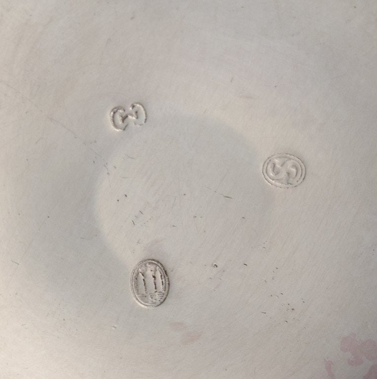 Arne Bang, jam jar with matching Cohr silver lid and Hans Hansen sterling silver spoon. - 9