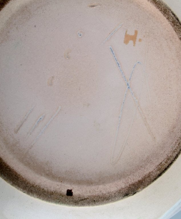 Georges Jouve (1910-1964), France. Unique bowl in glazed stoneware. Beautiful glaze in blue and - 6