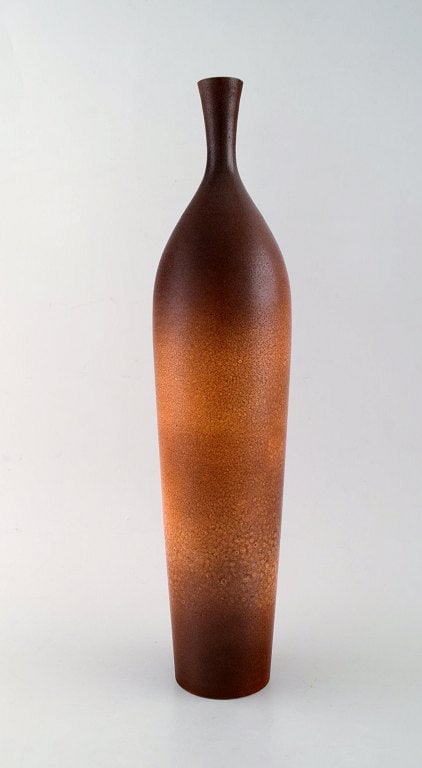Suzanne Ramie (1905-1974) for Atelier Madoura. Large vase in glazed stoneware. Beautiful glaze in (1 of 5)
