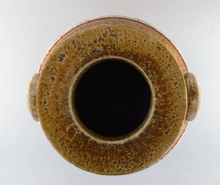 Gunnar Nylund for Rörstrand / Rorstrand. Colossal unique floor vase with geometric pattern in - 7