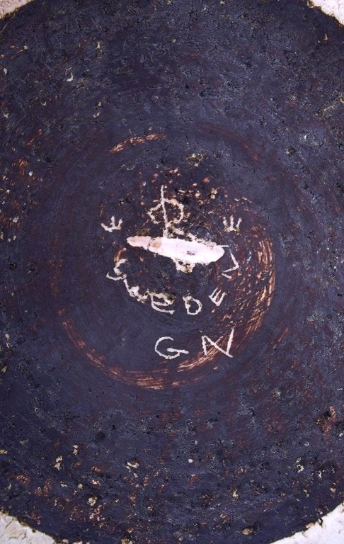 Gunnar Nylund for Rörstrand / Rorstrand. Colossal unique floor vase with geometric pattern in - 8