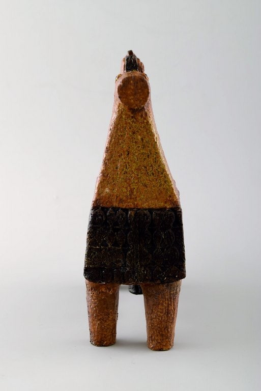 Rare Gustavsberg Studio hand, horse and man by Stig Lindberg, Swedish ceramist. - 3