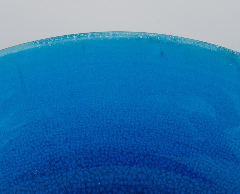 Carl Harry Stålhane (1920-1990) for Rörstrand, Sweden. Ceramic bowl in turquoise glaze. - 4