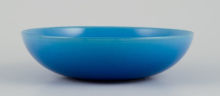 Carl Harry Stålhane (1920-1990) for Rörstrand, Sweden. Ceramic bowl in turquoise glaze. - 2