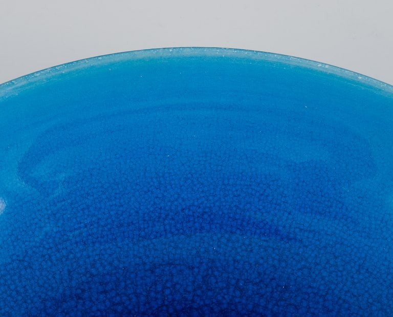 Carl Harry Stålhane (1920-1990) for Rörstrand, Sweden. Ceramic bowl in turquoise glaze. - 4