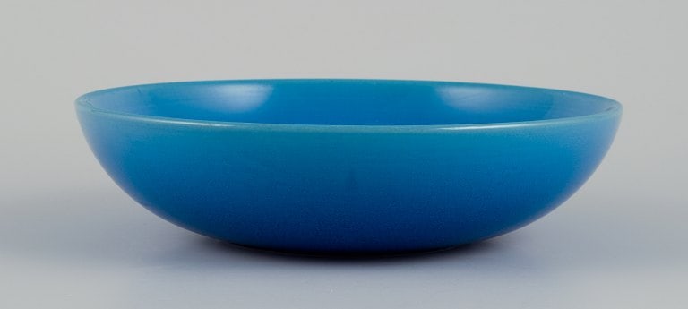 Carl Harry Stålhane (1920-1990) for Rörstrand, Sweden. Ceramic bowl in turquoise glaze. - 2