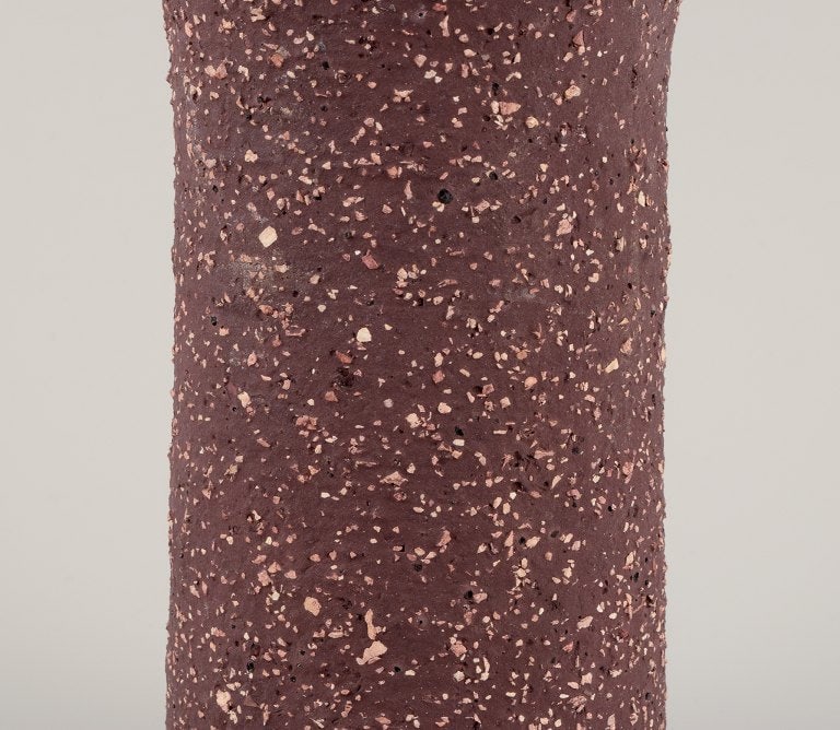 Thomas Nittsjö, Sweden. Large ceramic vase with blue glaze. Handmade. - 5