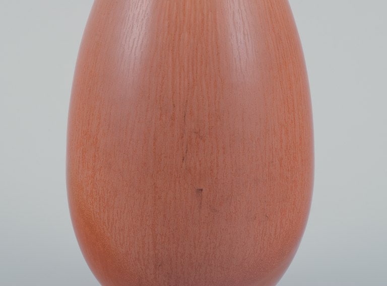 Berndt Friberg (1899-1981) for Gustavsberg. Large unique ceramic vase. Hare's fur glaze in light - 5