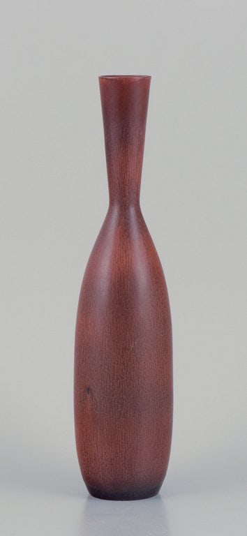 Carl Harry Stålhane (1920-1990) for Rörstrand. Large ceramic vase with a slender neck. (1 of 7)