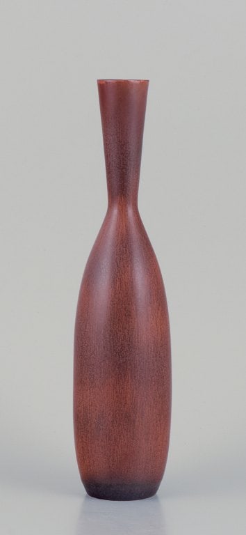 Carl Harry Stålhane (1920-1990) for Rörstrand. Large ceramic vase with a slender neck. - 2