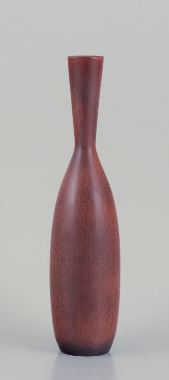 Carl Harry Stålhane (1920-1990) for Rörstrand. Large ceramic vase with a slender neck. - 3