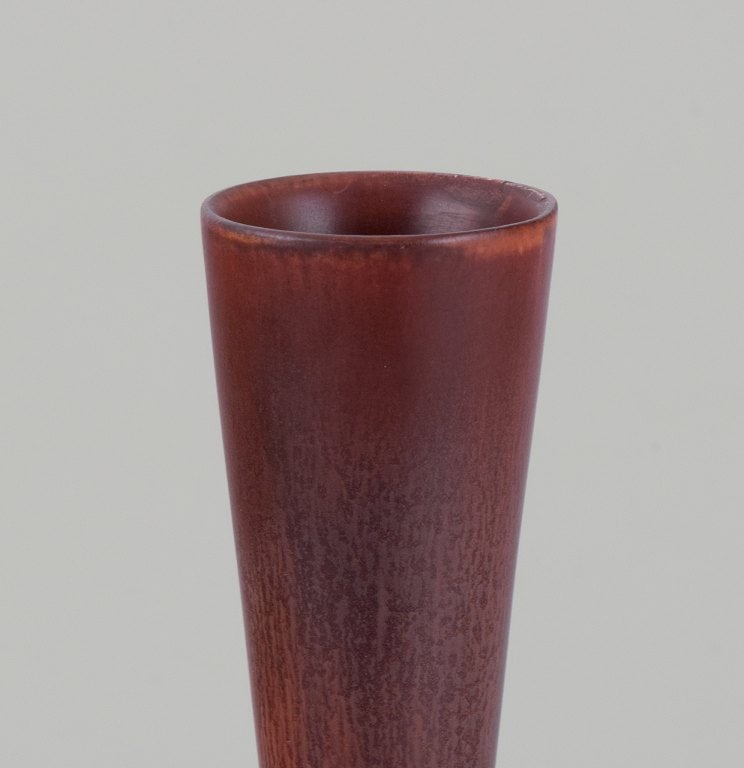 Carl Harry Stålhane (1920-1990) for Rörstrand. Large ceramic vase with a slender neck. - 4