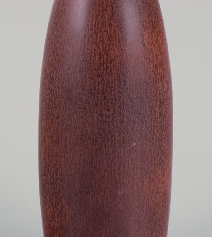 Carl Harry Stålhane (1920-1990) for Rörstrand. Large ceramic vase with a slender neck. - 5