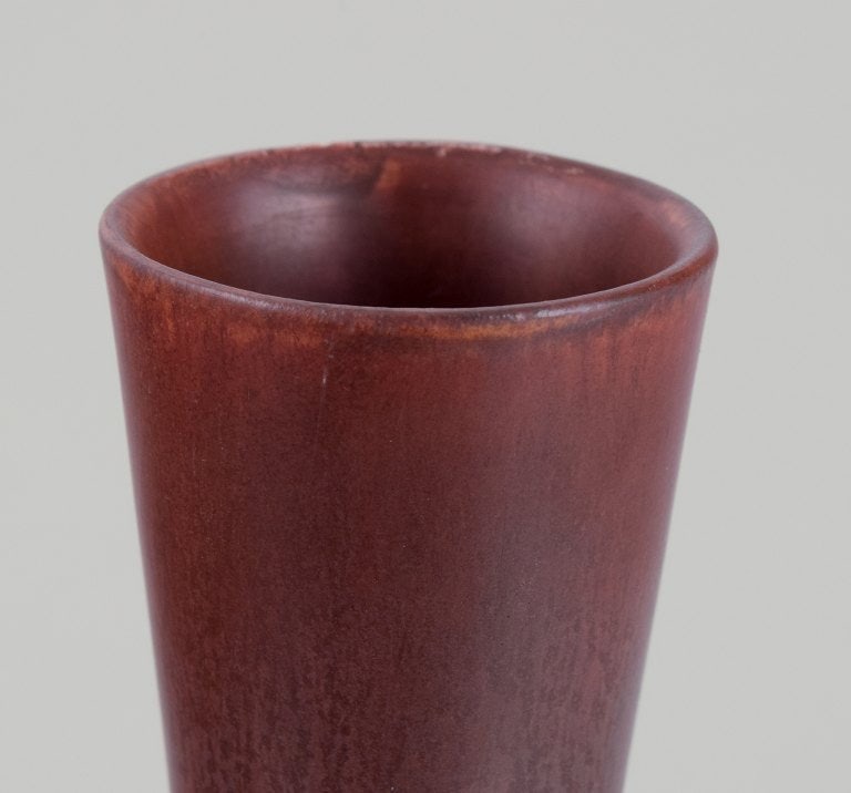 Carl Harry Stålhane (1920-1990) for Rörstrand. Large ceramic vase with a slender neck. - 6