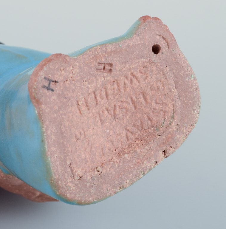 Lisa Larson for Gustavsberg. Stoneware figurine "Öst" (East) from the series "All världens - 5