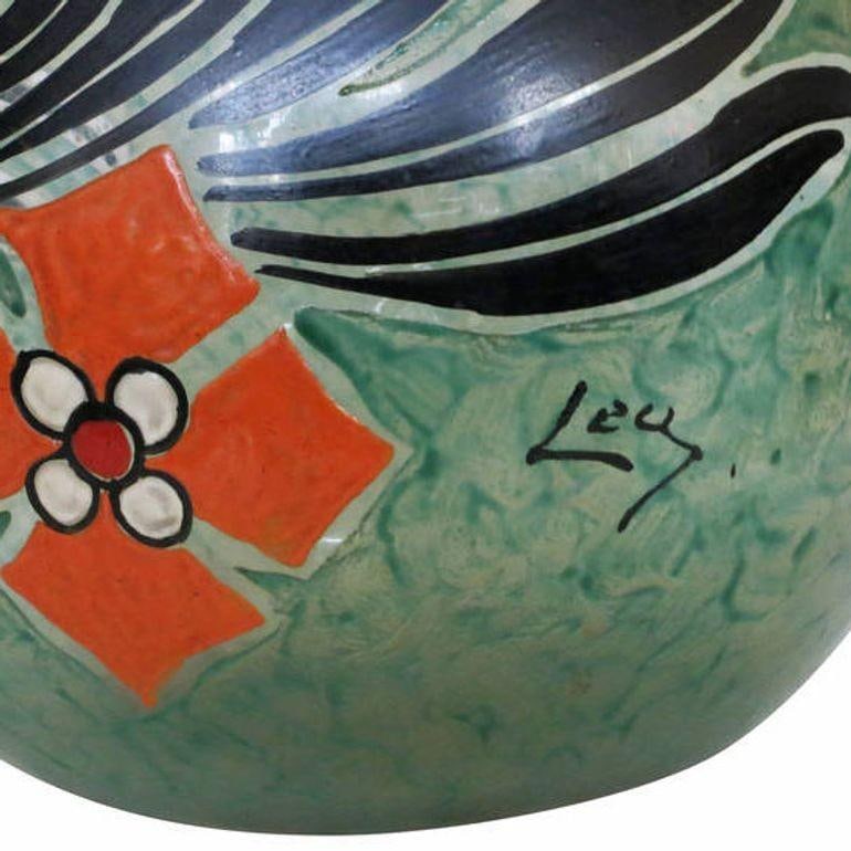 Monumental Early 20th Century Art Glass Vase by Verrerie Legras - 13