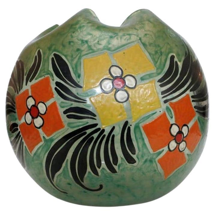 Monumental Early 20th Century Art Glass Vase by Verrerie Legras (1 of 20)