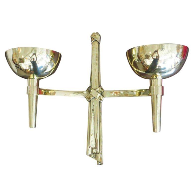 Neo-Antique Brass Wall Lamp Sconce Pair by Marc Du Plantier, 3 Pairs Available - 18