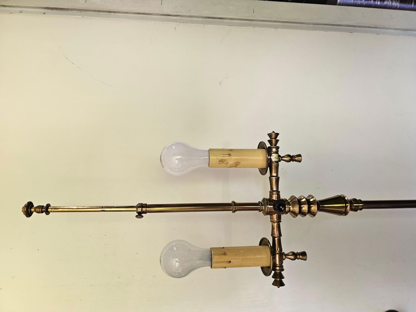 Hollywood Regency Gold-Plated Bronze Floor Lamp - 12