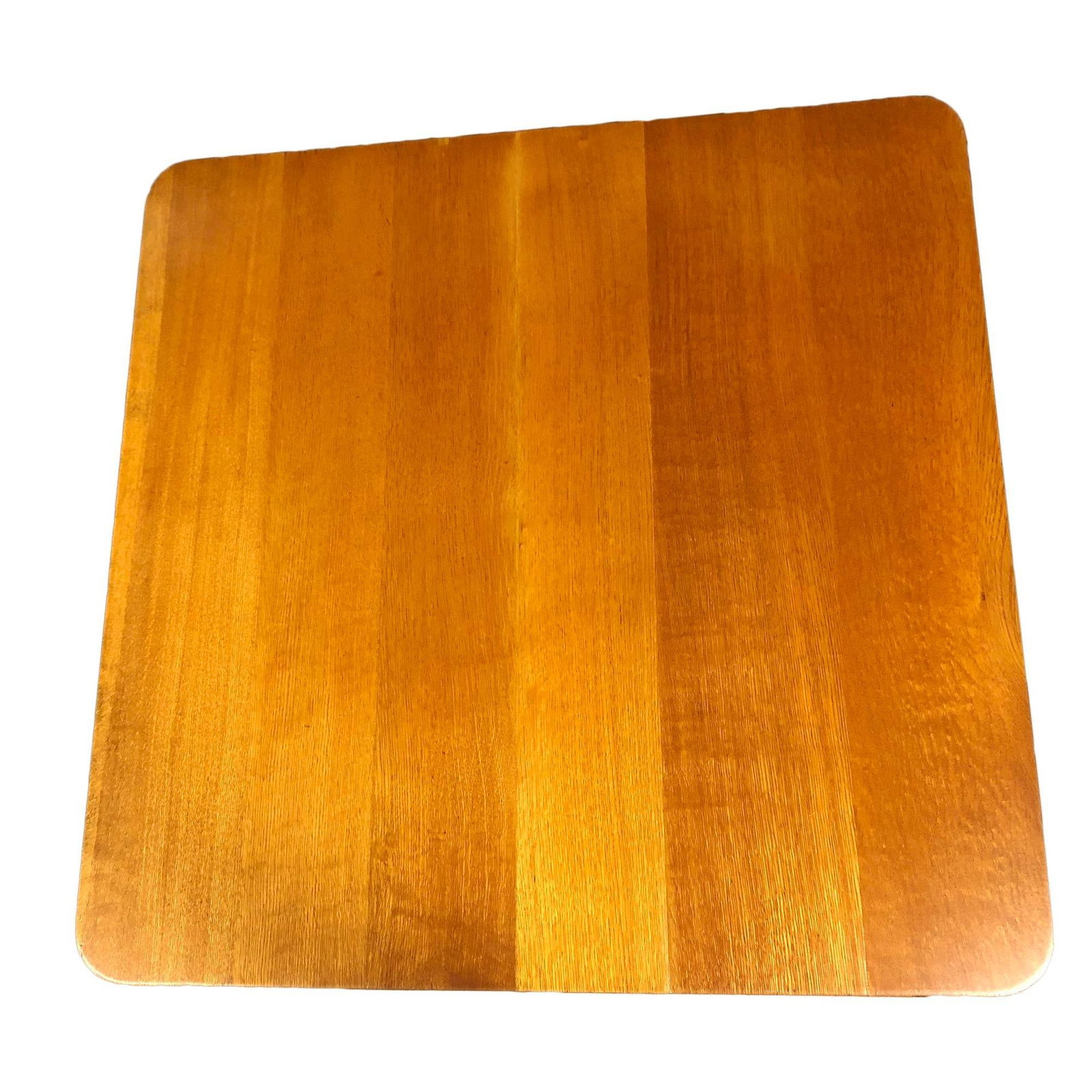 Restored Stacked Rattan Cocktail Coffee Table w/ Mahogany Top - 3