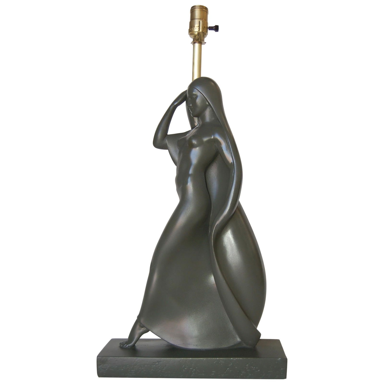 Flowing Female Figure Ceramic Table Lamp by Haruil - 16