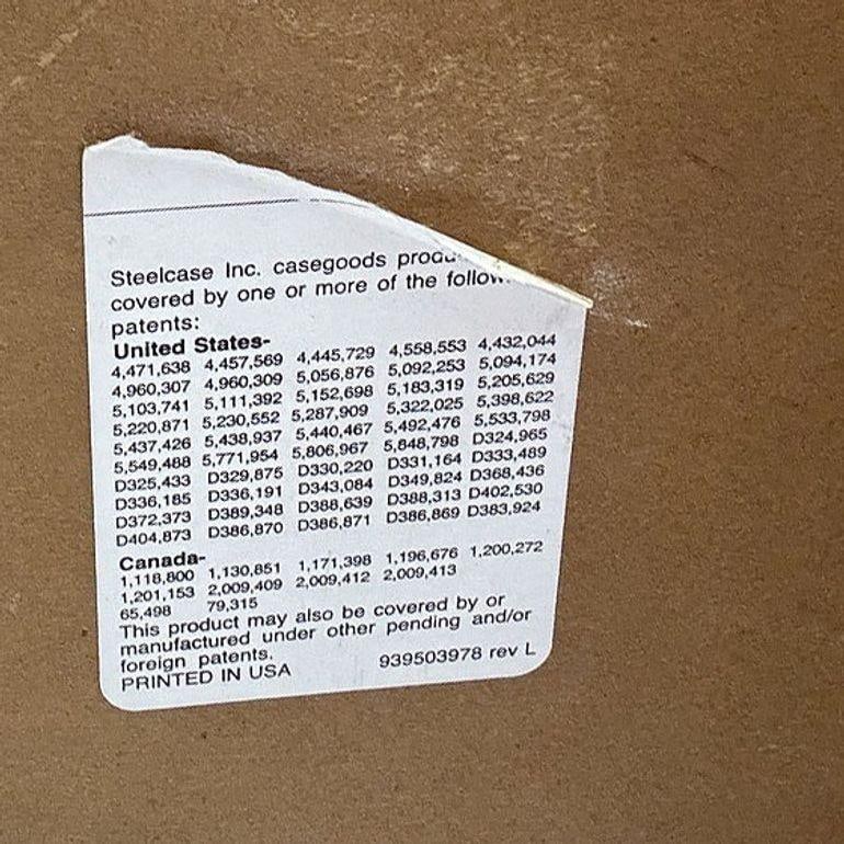 Mid-century 42″ Round Laminate Grey Dining Table w/ Chrome Base by Steelcase - 13