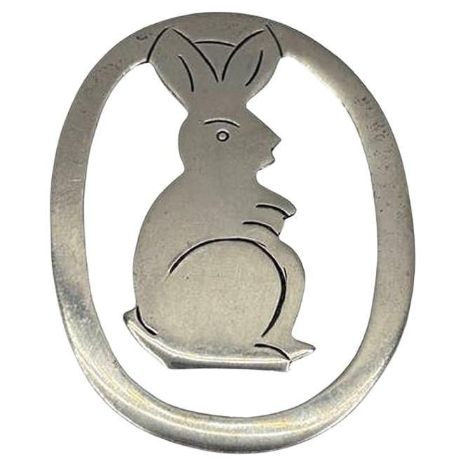 Vintage Hand Etched Taxco 925 Sterling Silver Bunny Rabbit Bookmark - 7