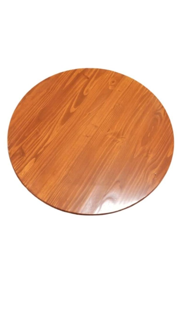 Restored Mid-century Rattan & Mahogany 3-Strand Round Drum Base Coffee Table - 6