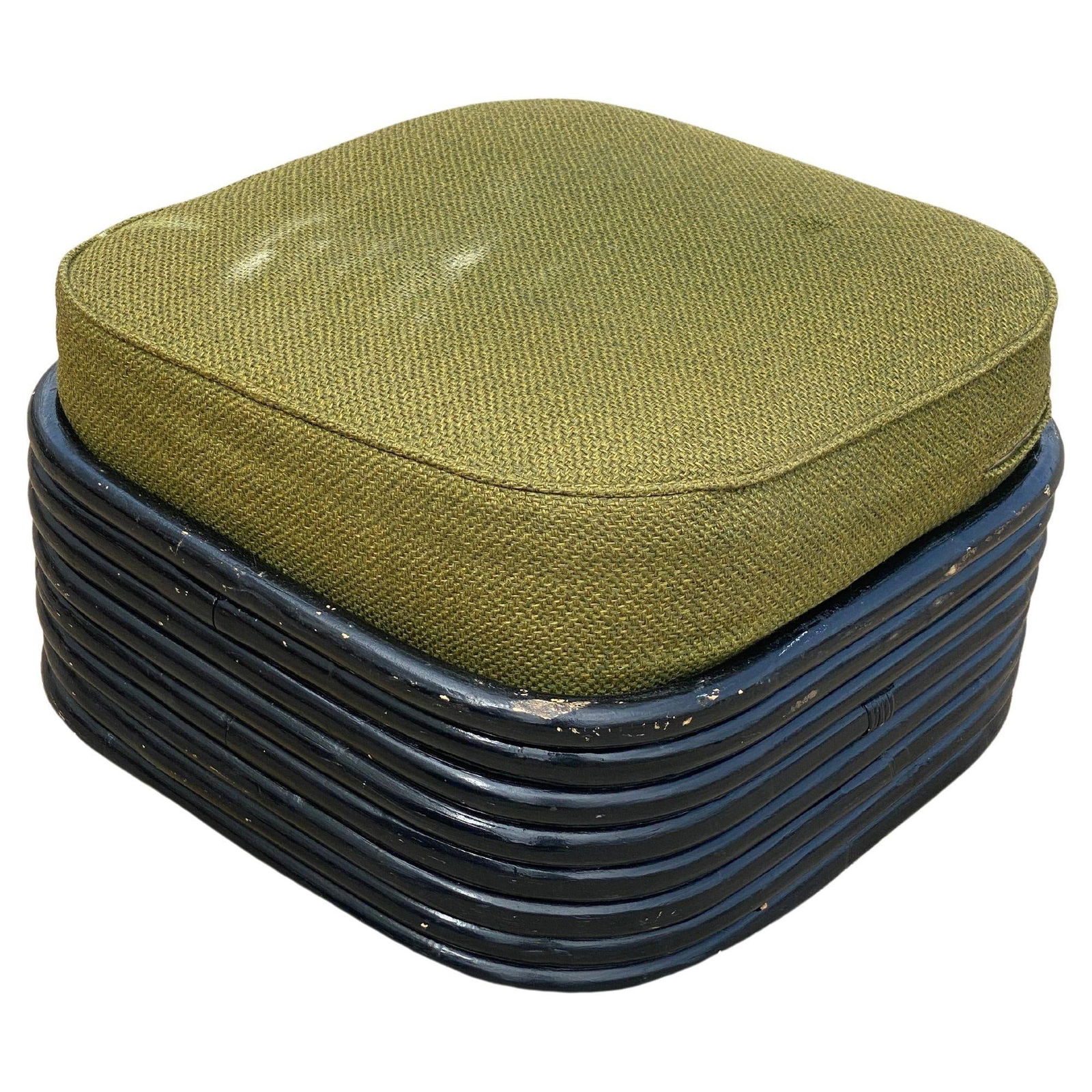 Restored 6 Strand Black Ash Table, Sofa, Lounge Chair Livingroom Set - 11