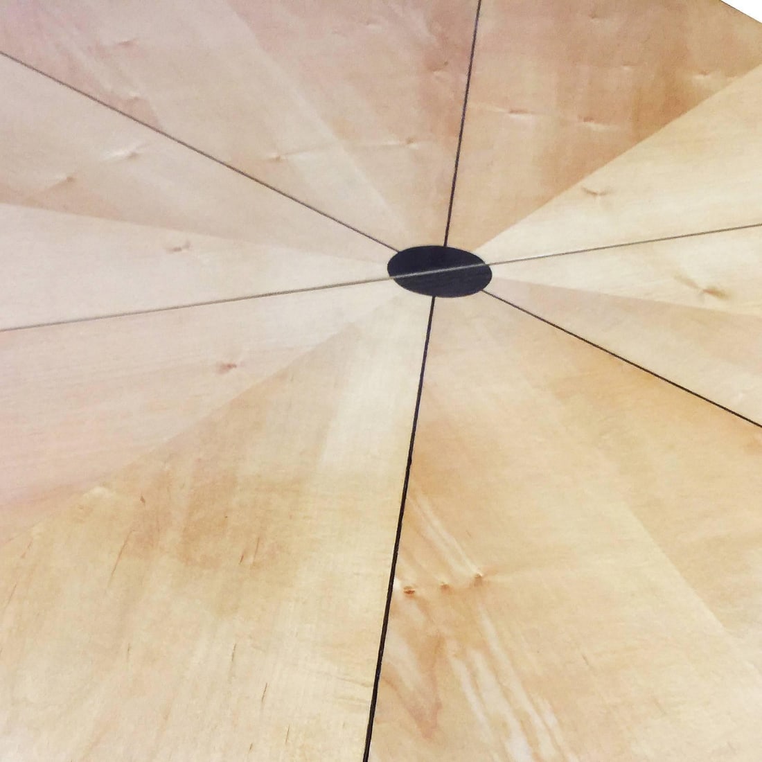 Eliel Saarinen Style Dining Table with Sculpted Bases and Inlay Top - 14