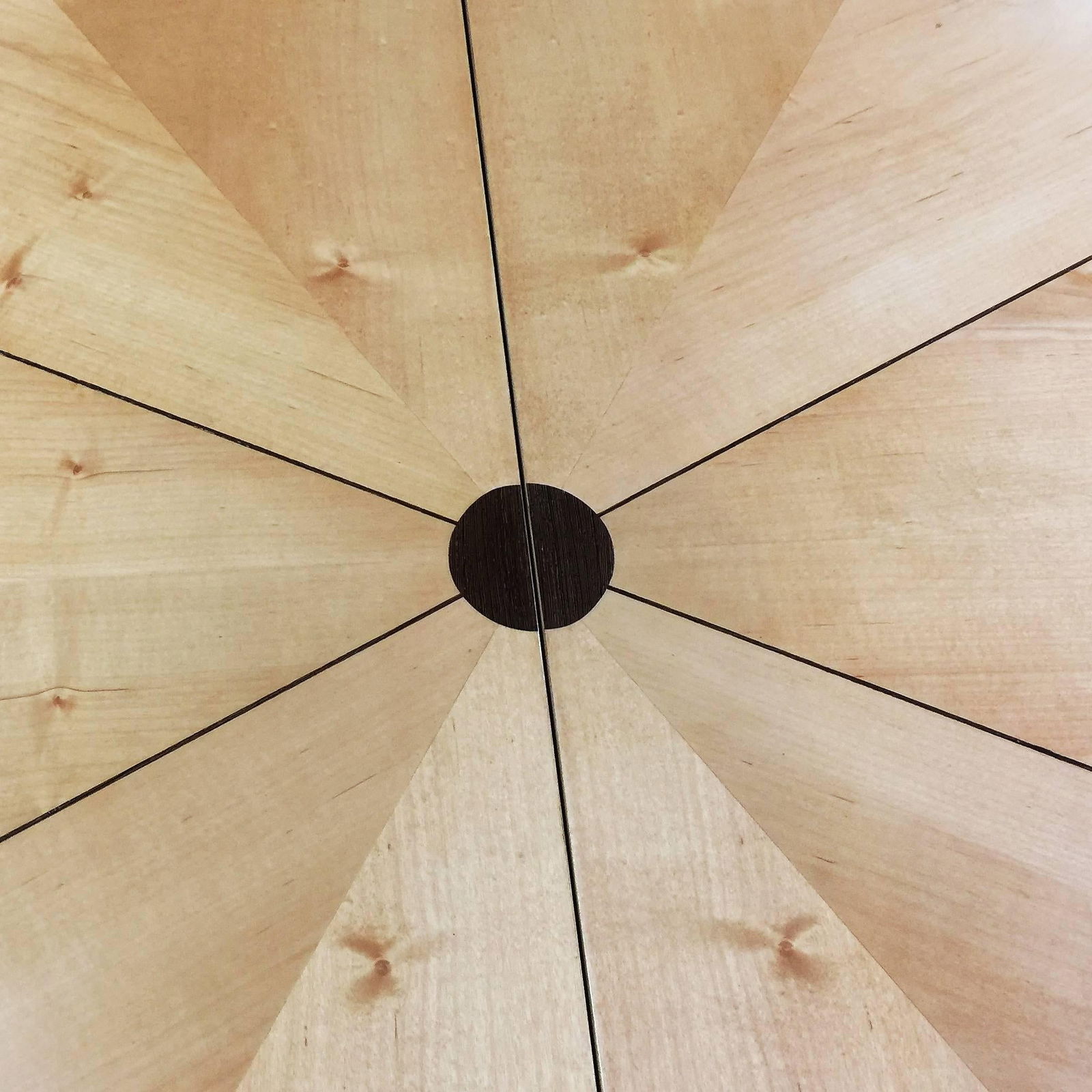 Eliel Saarinen Style Dining Table with Sculpted Bases and Inlay Top - 15