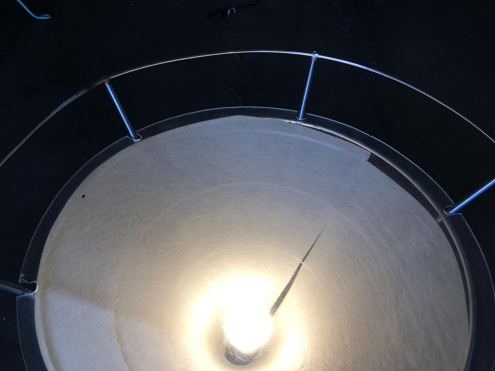 Chrome Wire Art Light Up Martini Lounge Side Table with Glass Top - 5